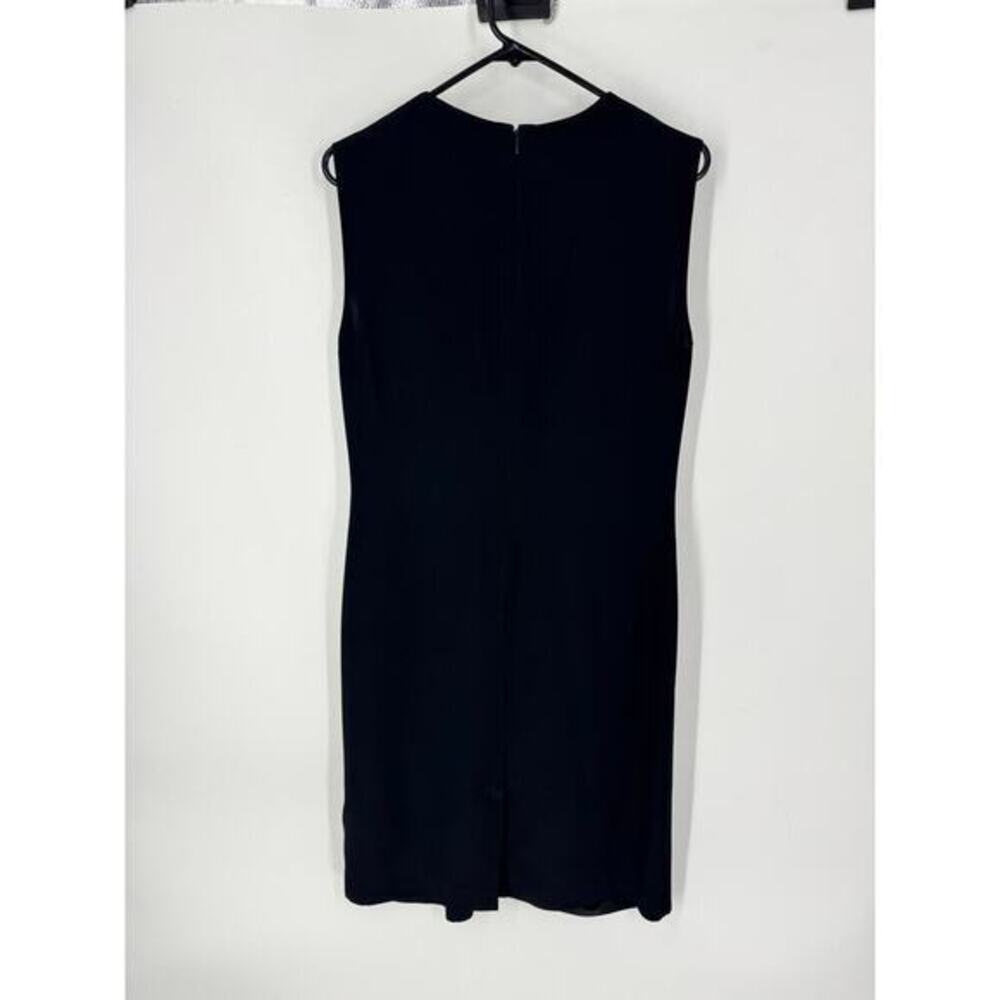 Burberry  Draped Satin-back Crepe Dress‎ in Black - Picture 6 of 6